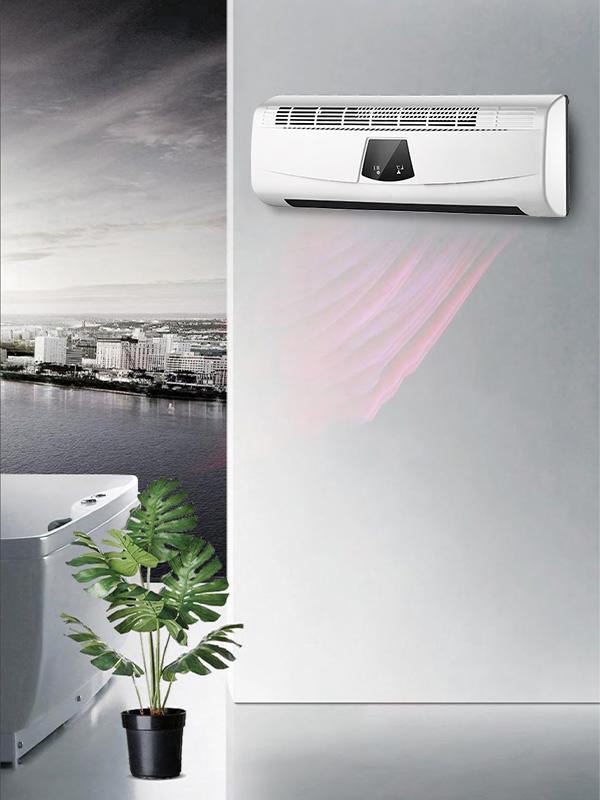 BPT-2000B 5806L-A falra szerelhető fűtőtest ventilátor alakú kijelzővel